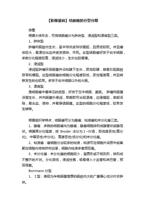 【影像基础】结肠癌的分型分期