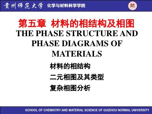 材料科学基础第五章 材料的相结构及相图