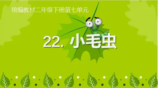 部编版小毛虫ppt完美版