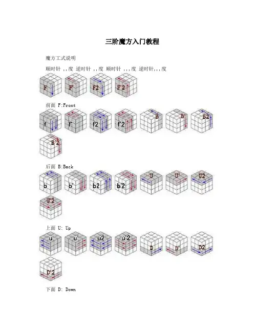 三阶魔方入门教程