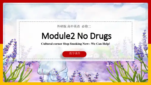 高中英语外研版必修二《Module2No Drugs Cutural corner》课件