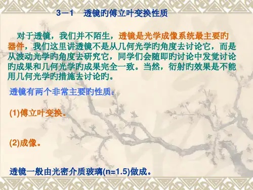 信息光学专题知识讲座
