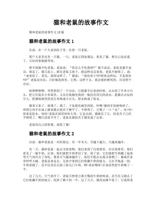 猫和老鼠的故事作文