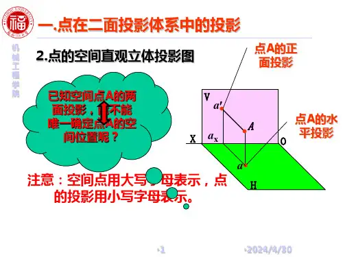 机械工程制图点的投影课件
