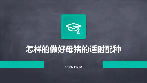怎样的做好母猪的适时配种