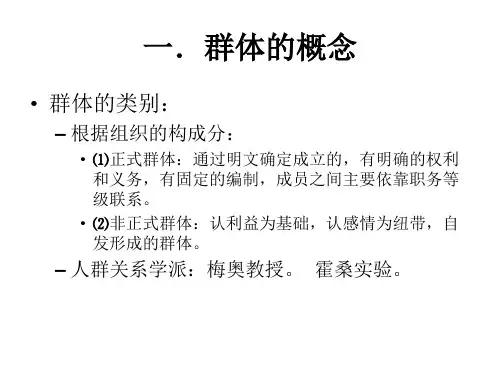 组织行为学-群体