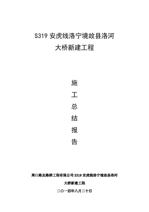 洛宁大桥竣工总结