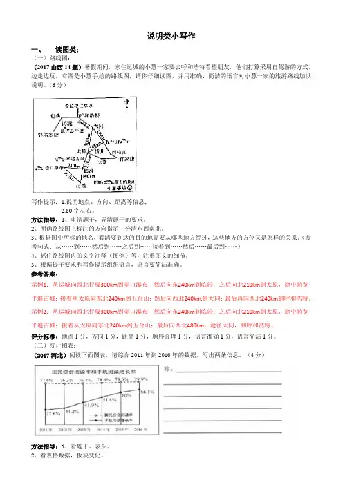 微写作 说明类