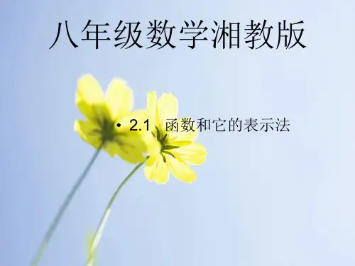 函数和它的表示法PPT教学课件