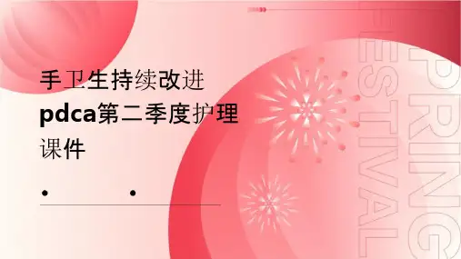 手卫生持续改进PDCA第二季度护理课件