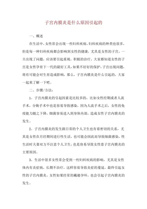 子宫内膜炎是什么原因引起的