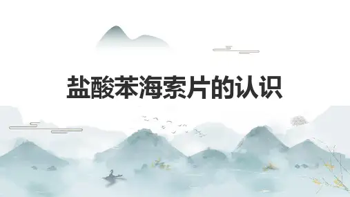 盐酸苯海索片的认识