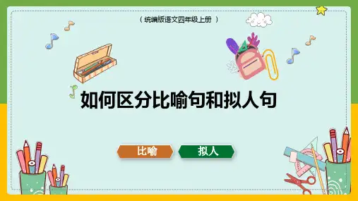 部编(统编)人教版小学四年级语文上册《如何区分比喻句和拟人句》优质课件