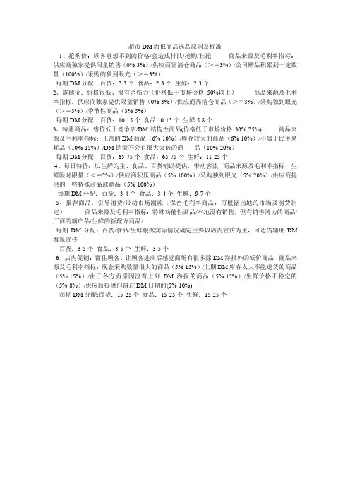 超市海报选品规范