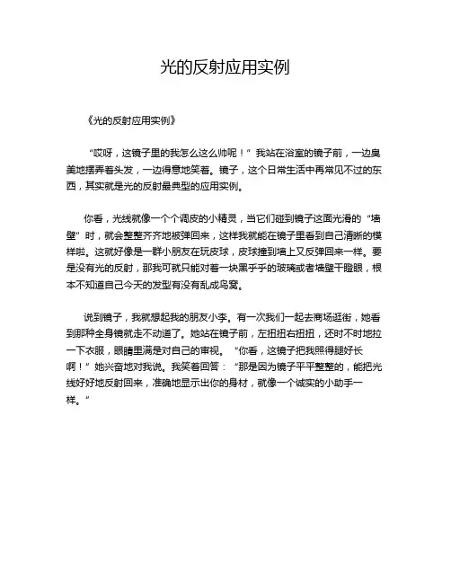 光的反射应用实例