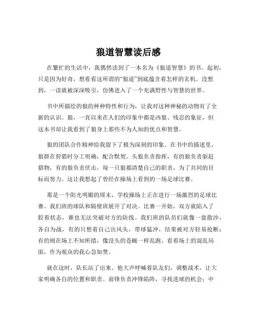 狼道智慧读后感