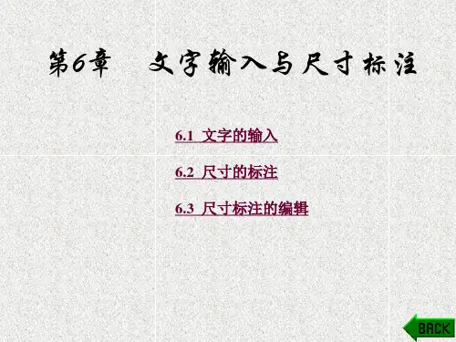 《Auto CAD工程制图实用教程》课件第6章