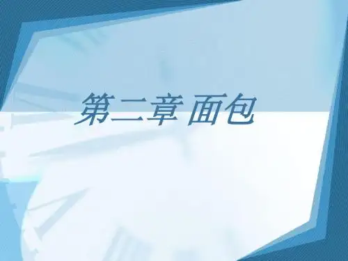 第二章 面包