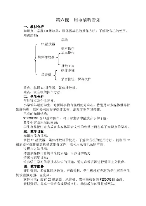 黑龙江省编信息技术教材第一册(三年级)第6课
