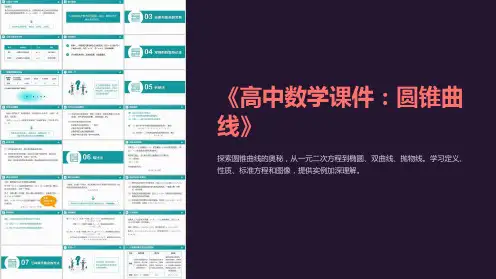 《高中数学课件：圆锥曲线》