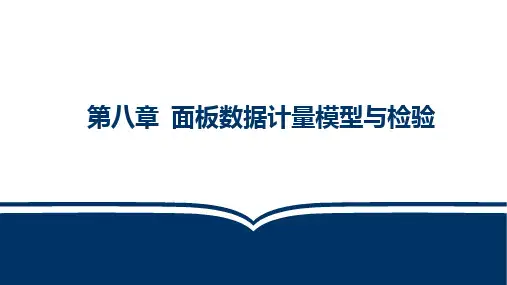 《金融数据分析》第8章：面板计量模型与检验