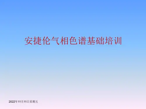 安捷伦气相色谱基础培训课件