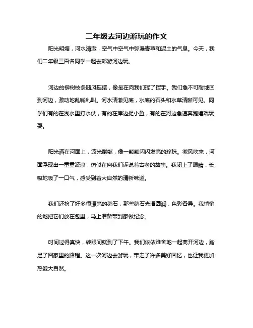 二年级去河边游玩的作文