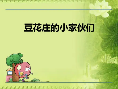 《豆花庄的小家伙们》PPT