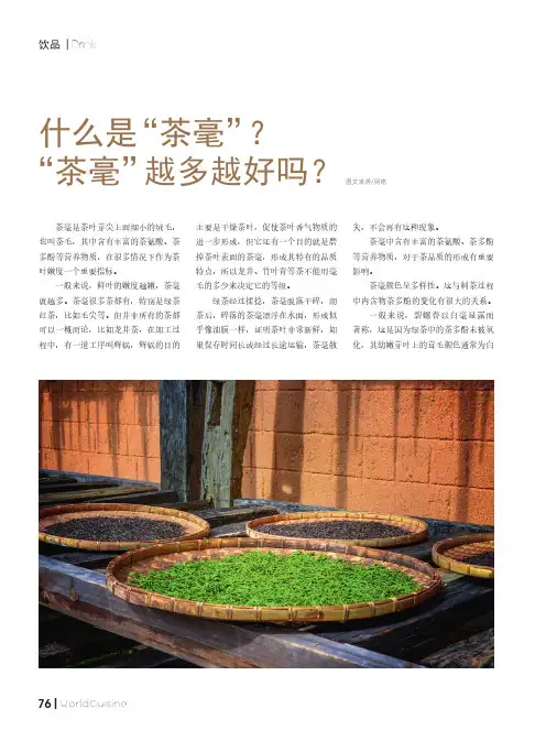什么是“茶毫” “茶毫”越多越好吗