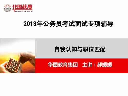自我认知与职位匹配(PPT 37页)
