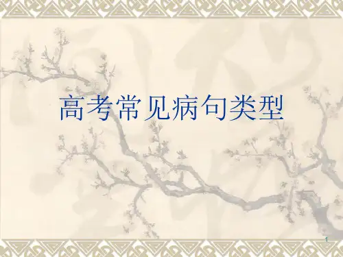 高考常见病句类型PPT课件