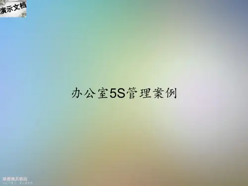 办公室5S管理案例