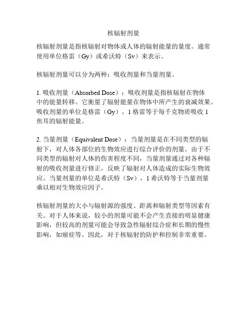 核辐射剂量