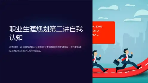 职业生涯规划第二讲自我认知