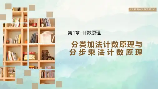 高中数学选修2-3分类加法计数原理与分步乘法计数原理课件