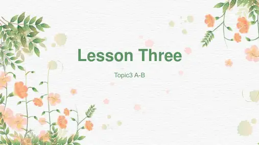 Unit1+Topic+3+课文详解课件2023-2024学年仁爱版九年级英语上册