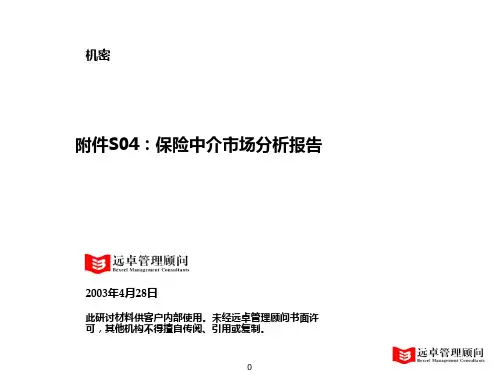 S04保险中介市场分析报告