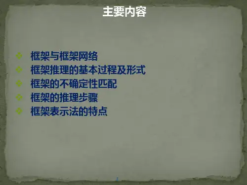 知识表示-框架表示法