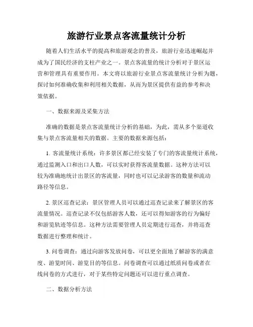 旅游行业景点客流量统计分析