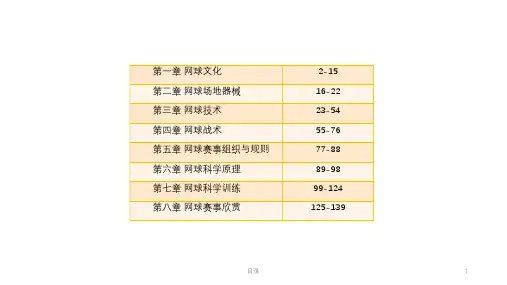 学堂在线《网球第一课》章节测试答案