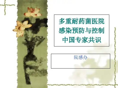 多重耐药菌医院感染预防与控制中国专家共识-医学资料