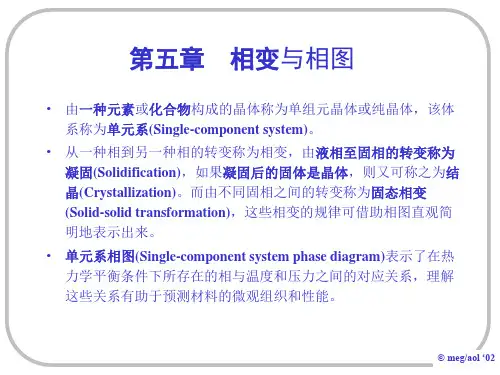 第五章 凝固与相图