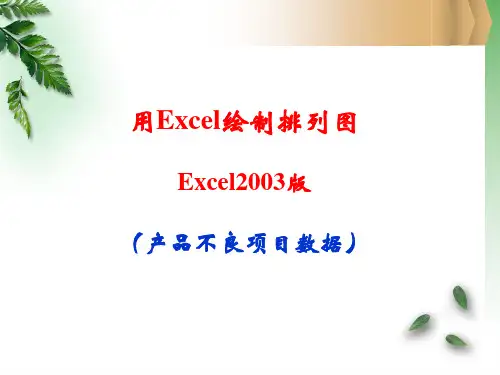Excel操作-PPT-排列图--产品不良项目(2003版)