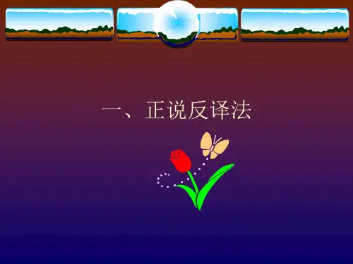 正反反正译法