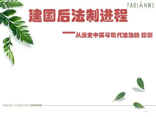 建国后法制进程ppt课件