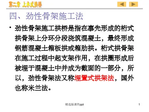 拱桥施工(劲性骨架)