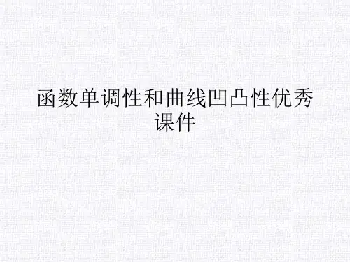 函数单调性和曲线凹凸性优秀课件