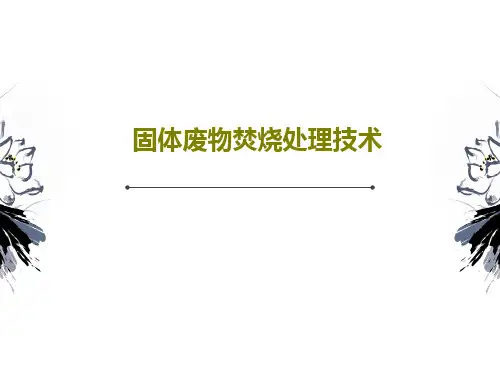 固体废物焚烧处理技术PPT文档共139页
