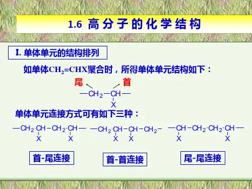 高聚物基础—高分子的化学结构