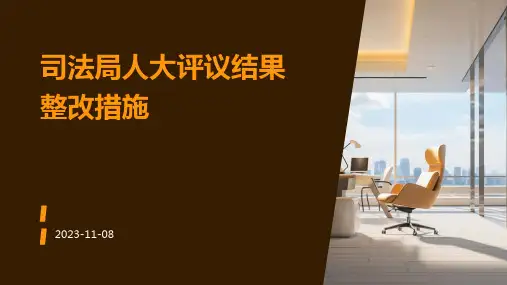 司法局人大评议结果整改措施